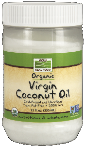 Virgin Coconut Oil -Organic (12 Oz) NOW Foods